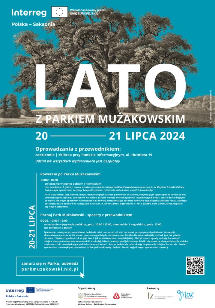 Lipcowy program wydarzeń w Parku Mużakowskim