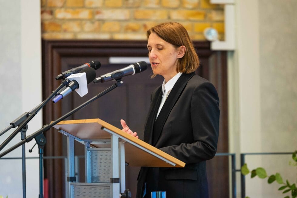 Przemówienie ministry kultury i dziedzictwa narodowego Hanny Wróblewskiej, fot. Joanna Cielecka